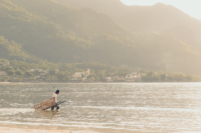 waterfront, beauty in nature, nature, beach, mode of transportation, men, lake, rowing, nautical vessel, rear view, trap, 2K, fishing, scenics - nature