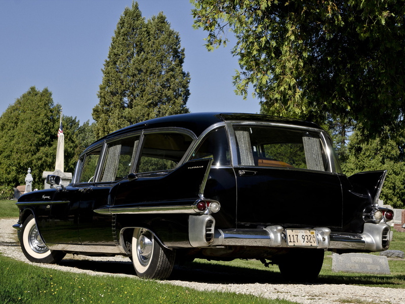 ambulance, emergency, retro, hearse, cadillac, 8680s, 1958, monde, combination, superior, 1080P, beau