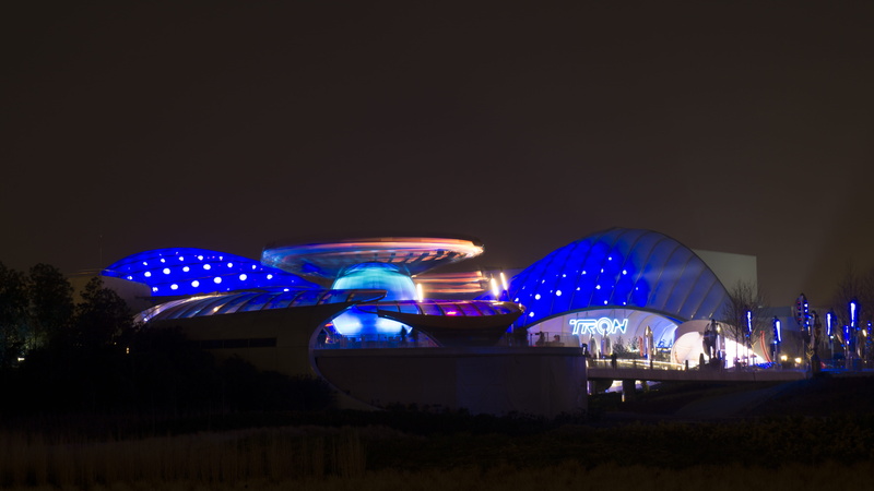nature, amusement park ride, blue, night, ferris wheel, motion, shanghai disneyland, built structure, illuminated, disney, 5K, theme park, roller coaster