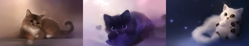 monitor, kitty, 5K, tripple, kitten, felin, screen, multi, dessin, drawing, chat, mignon, apofiss, chaton, cute, cat, multiple, draw