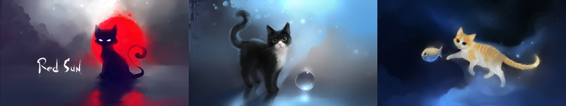 multiple, 5K, cute, dessin, bubble, kitty, chat, felin, redsun, kitten, multi, draw, mignon, poisson, chaton, fih, monitor, drawing, screen, red, tripple