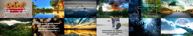 french, multi, francais, monitor, multiple, nature, screen, mosaique, citation, tripple, quote, 5K, mosaic