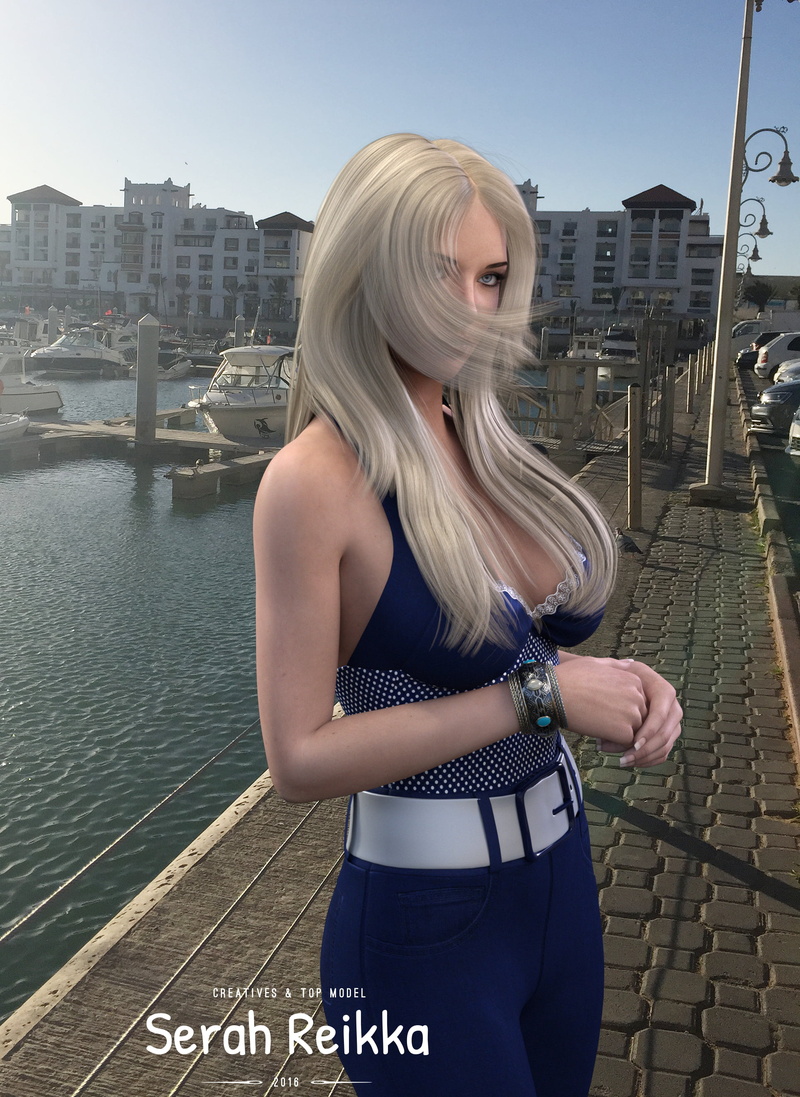 beautiful, outdoors, model, fashion, blonde, hair, water, ports, luxia, young Adult, skyscraper, reikka, jewelry, urban Scene, travel, beautiful woman