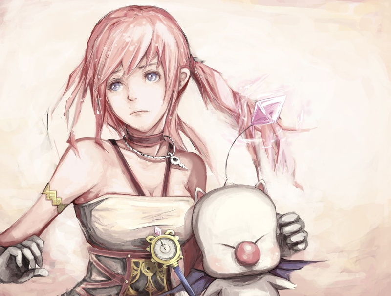 xiii, hd, Final Fantasy, fantasy, farron, 480P, moogle, final, art, anime, girls, x, abstract, serah