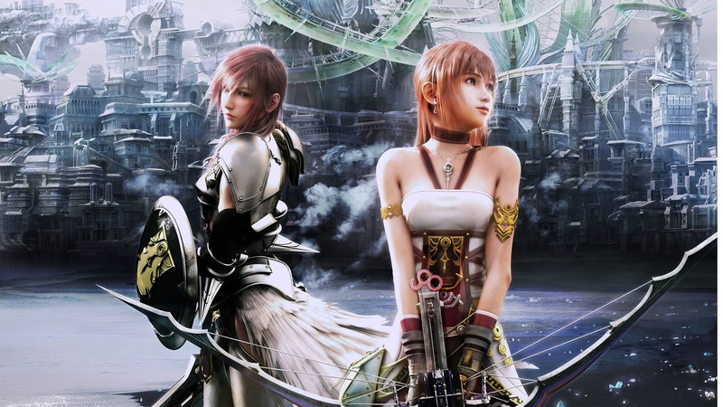 farron, x, games, serah, claire, art, hd, Final Fantasy, video, wallpa, final, 1080P, fantasy, xiii, Final Fantasy XIII