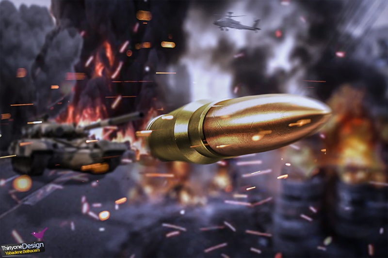 weapon, war, 720P, Tank, Bulletproof vest, Firefight, Sparks, fire