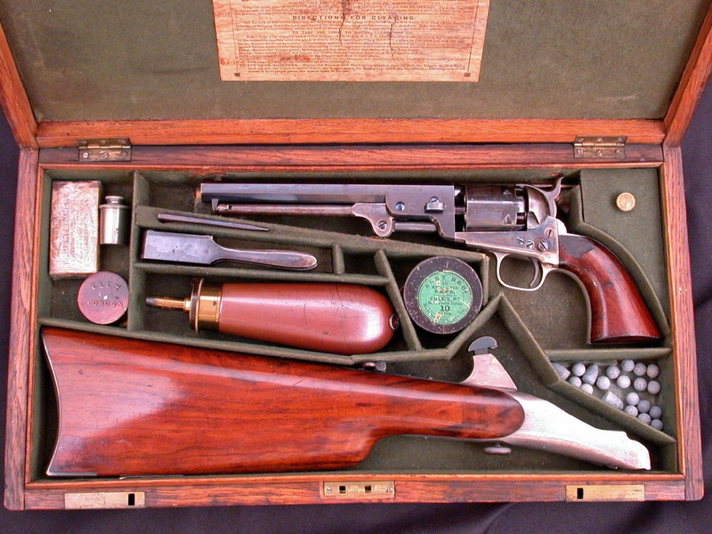 gun, vintage, Colt 1851 Navy, boxes, 1080P