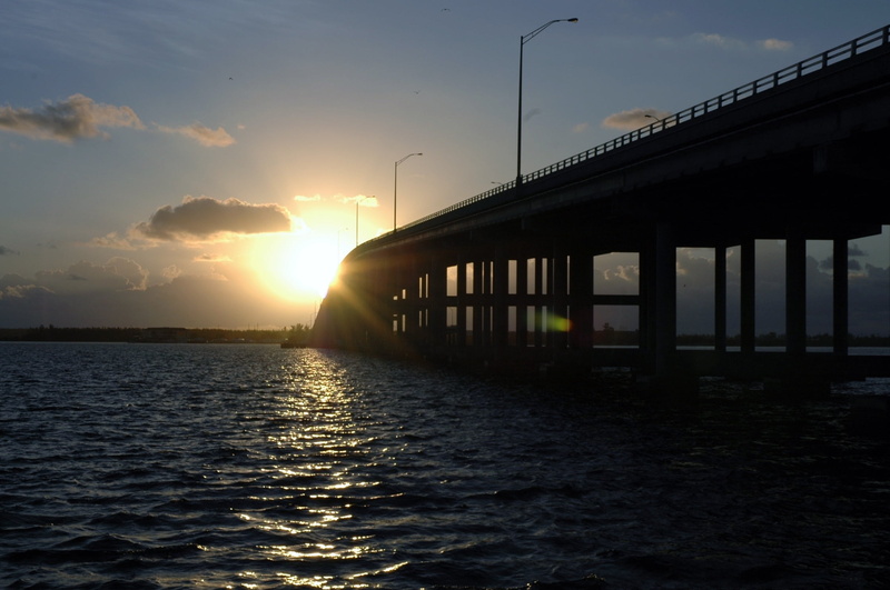 miami, architecture, beauty in nature, nature, sunrise, tranquility, sea, sky, summer, architectural column, key biscayne, scenics - nature, bay, water