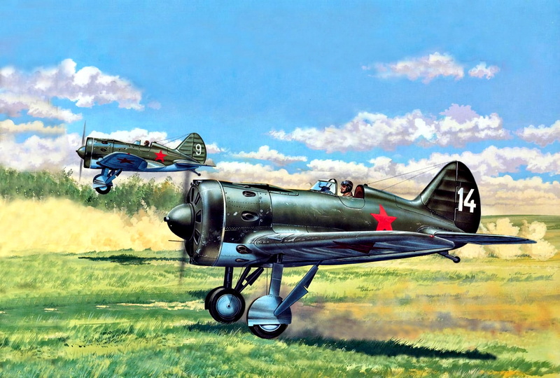 CCCP, 2K, radial engine, fighter-monoplane, figure, piston, M-62 (ASH-62), Soviet Air Force, -16, Pilot
