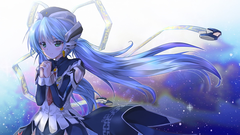 representation, blue, headwear, Yumemi Hoshino, fashion, motion, no people, purple, 1080P, human representation, arts culture and entertainment, Planetarian: The Reverie of a Little Planet