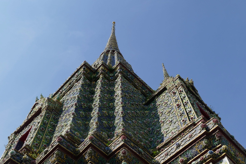 stupa, places of interest, asia, 4K, spire, low angle view, buddhism, wat, spiritual, belief, clear sky, buddha, religion, nature, tower, blue, built structure