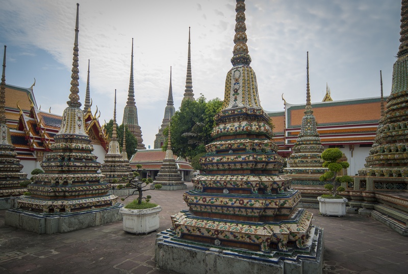 spirituality, travel destinations, establishment, 4K, architecture, spire, religion, building exterior, religious, sky, outdoors, buddhist, belief, bangkok