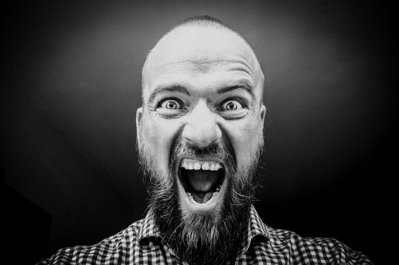 human face, hair loss, 2K, one person, facial hair, fear, furious, open mouth, human teeth, beard, body part, shouting, opening, photography, frustration