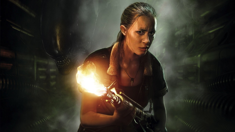 1080P, sport, lens flare, hairstyle, alien isolation video games, holding, waist up, indoors, concentration, determination, weapon, self-defense, front view