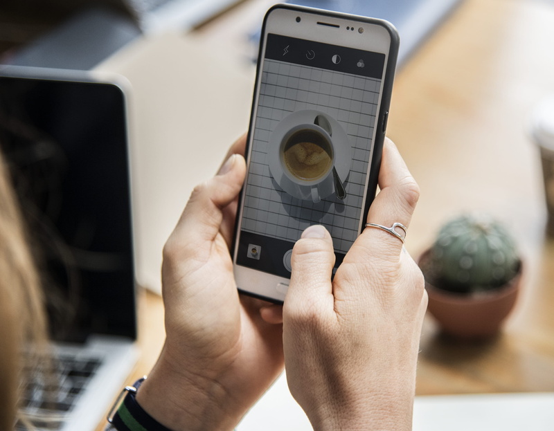 adult, digital, equipment, coffee, person, office, technology, photo, connecting, photography themes, human hand, rear, phone, people, hand, using phone