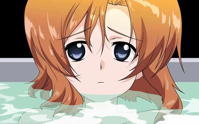 body part, art and craft, water, creativity, representation, cartoon, still life, disguise, orange color, 2K, Higurashi No Naku Koro Ni, Ryuuguu Rena