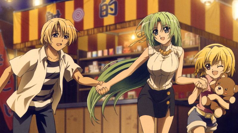 Higurashi No Naku Koro Ni, anime girls, Houjou Satoko, Sonozaki Shion, 2K