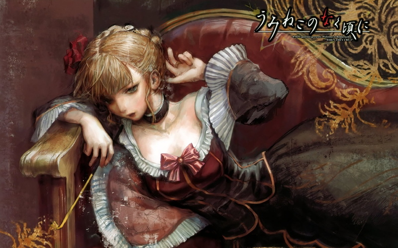 haired, Anime, Umineko: When They Cry, blonde, angel, character, indoors, long hair, real people, illustration, representation, one person, females, 1080P