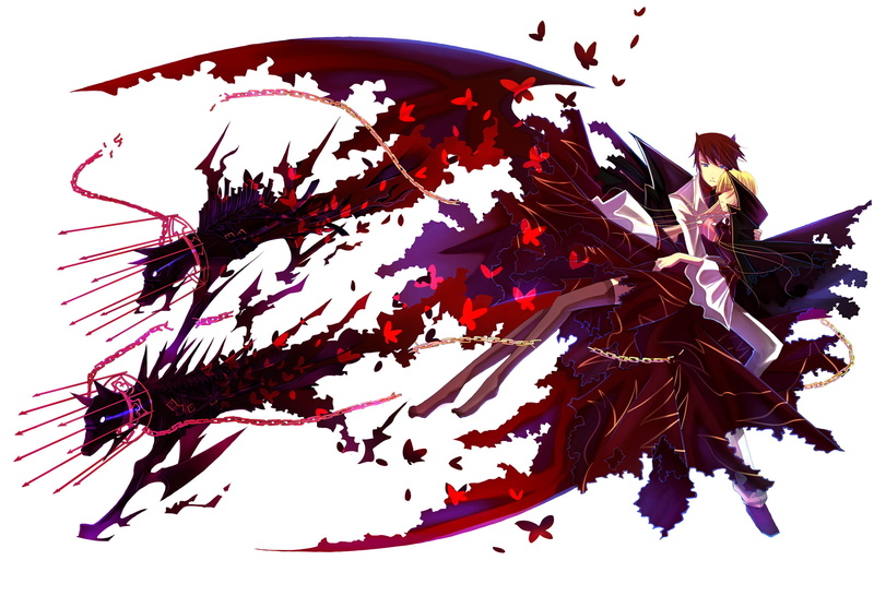 battler, beatrice, wings, ushiromiya, koro, 1080P, naku, umineko, white, kariya, butterfly, mizore
