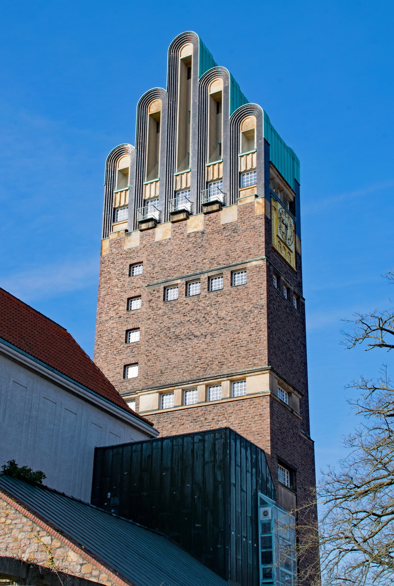 art, sky, nature, Darmstadt, the past, city, no people, architecture, window, five finger tower, building exterior, Mathildenhöhe, Hesse, history, places of interest