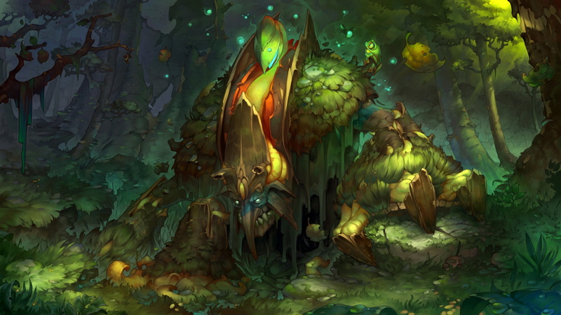 seed_ill, art, the game, Dota2, Eldritch Gnarl, 1080P
