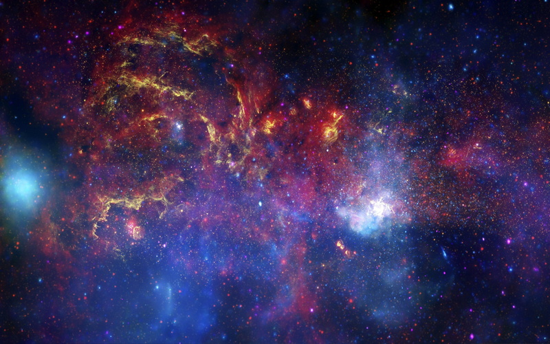 illuminated, outdoors, purple, space exploration, 2K, star - space, space, red, outer, astronomy, cloud - sky, galaxy, expanse, constellation, night, nebula