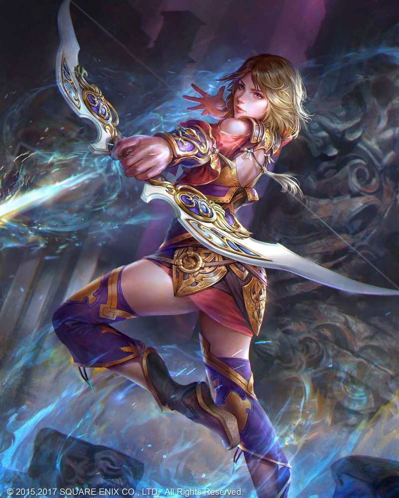 women, fantasy art, drawing, Jeremy Chong, 1080P, archer, magic, shooting, fighting, blonde, bow