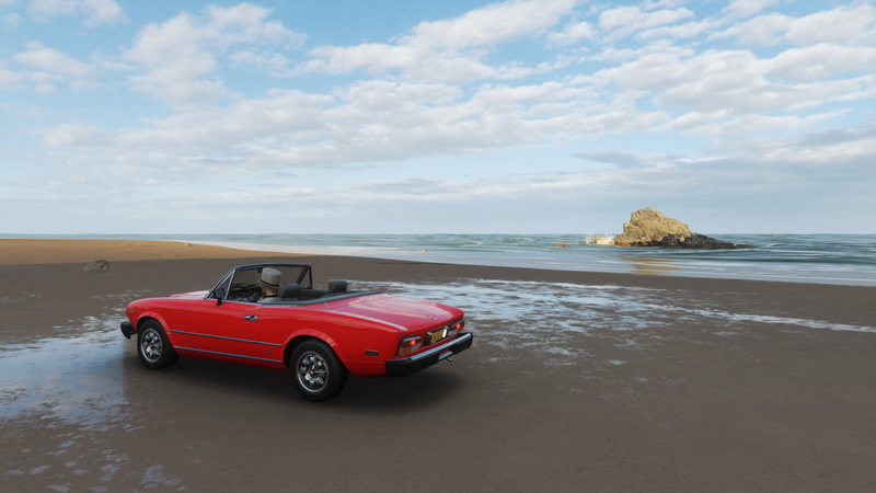 sports, race cars, gamepc, Forza Horizon 4, racer, 1080P, Forza, photography, 1973 Ford LTD, car