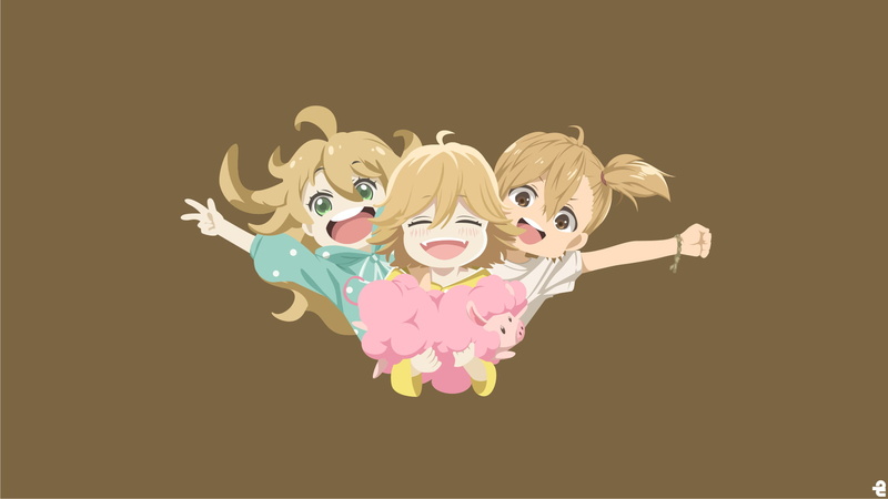 Amaama to Inazuma, Naru Kotoishi, Barakamon, Crossover, Anime, Tsumugi Inuzuka, 1080P, Udon no Kuni no Kiniro Kemari, Poco (Pocos Udon World)