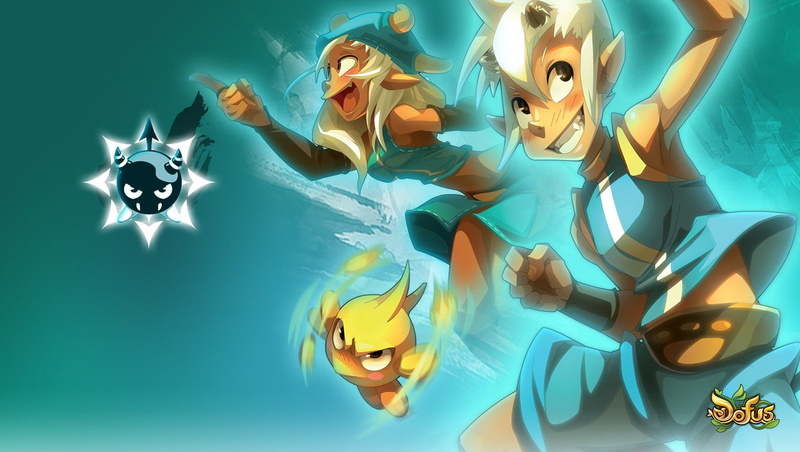 sea, 720P, human representation, water, women, high angle view, Dofus, indoors, pool, underwater, Osamodas, wakfu, blue, fish, Ankama, motion, digital composite