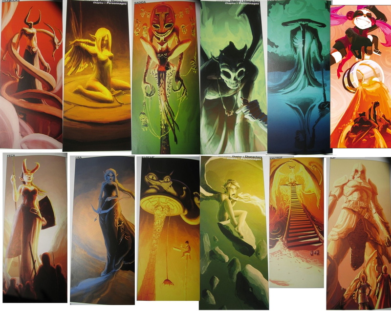 male likeness, Anime, representation, choice, retail display, collection, Gods, multi colored, Dofus, arrangement, indoors, French, art and craft, store