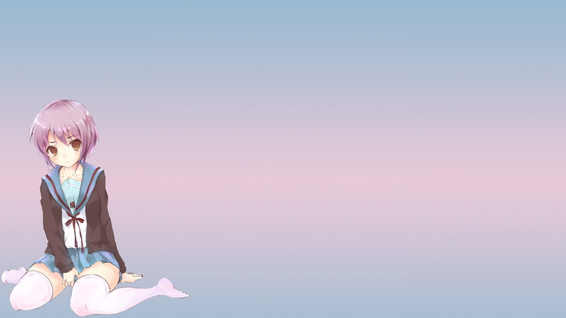 colored background, sky, digital composite, Nagato Yuki, The Melancholy of Haruhi Suzumiya, innocence, childhood, boys, sunset, males, creativity, copy space