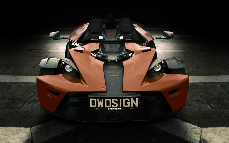 super, black, cars, x, 1080P, hd, bow, orange, ktm, car