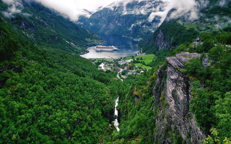 nature, 2K, Norway, Geiranger