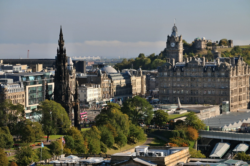 outdoors, sky, travel destinations, travel, castle view, cityscape, calton hill, edinburgh, place of worship, built structure, 5K, architecture, princess street