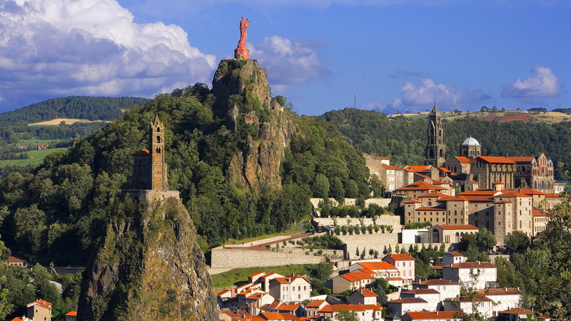 France, Buildings, City, Mountains, Houses, 1080P