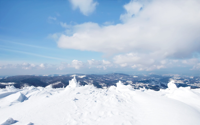 beauty in nature, mountains, blue, snowcapped mountain, non-urban scene, snow, 2K, tranquility, ground, day, scenics - nature, cold temperature, idyllic