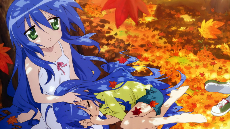 lucky star, 3840x2160, characters, 4K, girl, anime, star, lucky