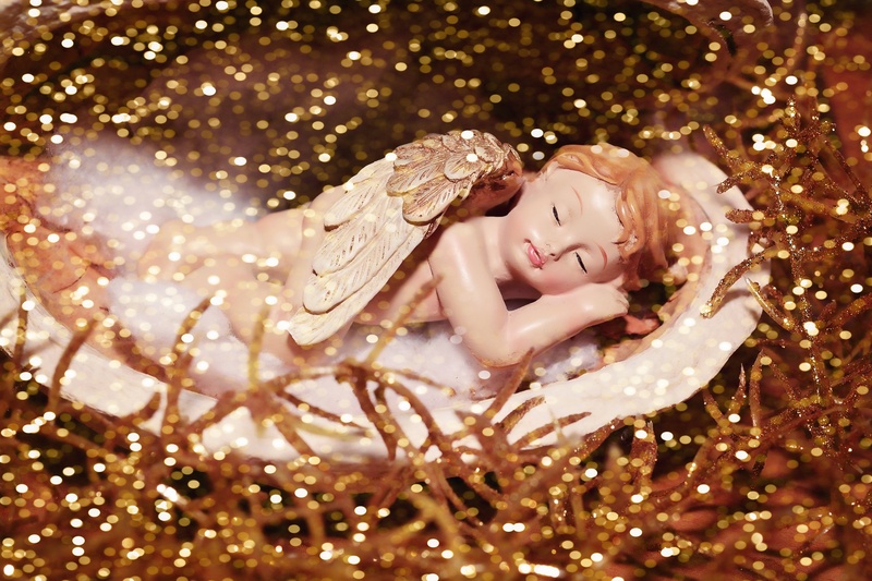 human representation, decoration, indoors, small, figure, advent, deco, beautiful woman, representation, women, lying down, blissful, angel, one person