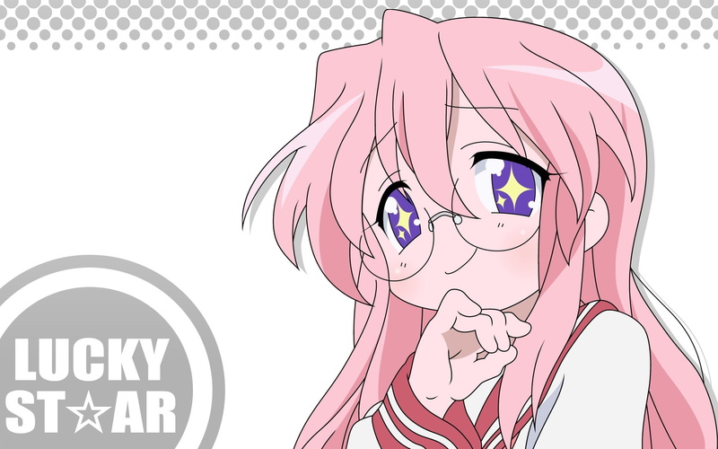 Takara Miyuki, teenager, anime, white background, text, communication, lifestyles, 1080P, human body part, human face, close-up, sign, Lucky Star, western script