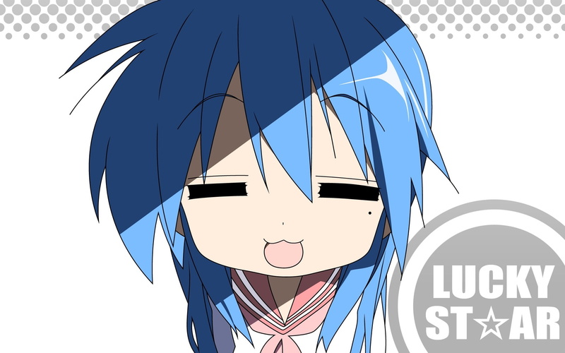 anime girls, nature, outdoors, communication, blue, day, sunlight, text, no people, architecture, sign, low angle view, close-up, Lucky Star, built structure