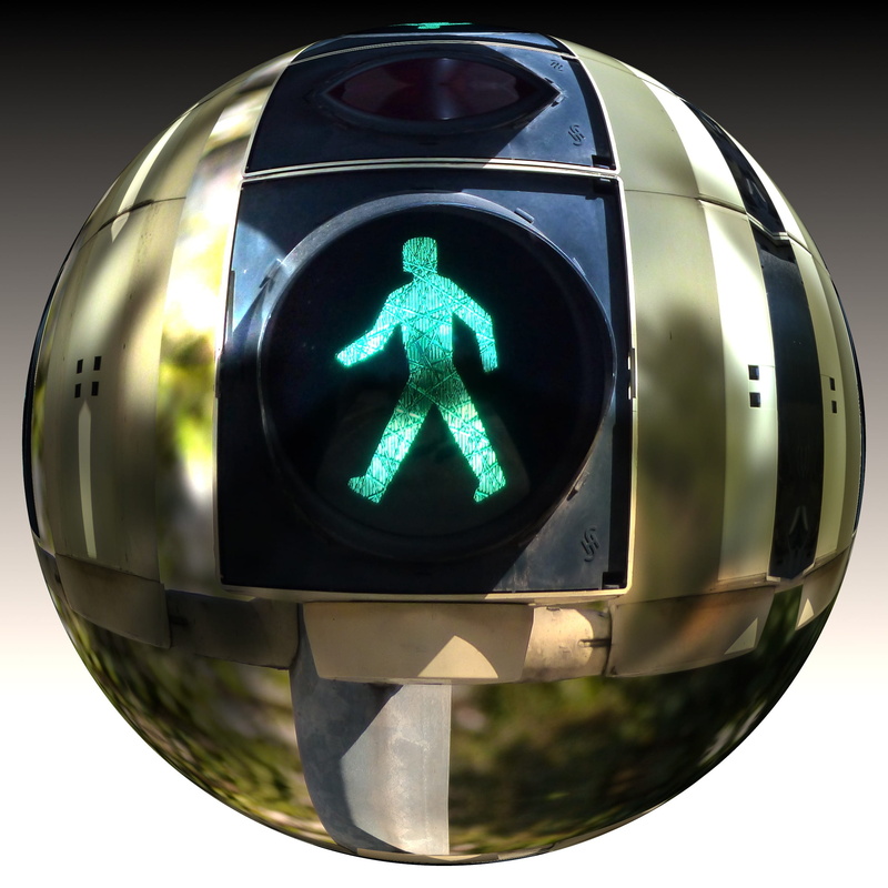 traffic lights, green color, geometric shape, stoplight, crossing sign, guidance, road, reflection, light, symbol, males, human representation, circle