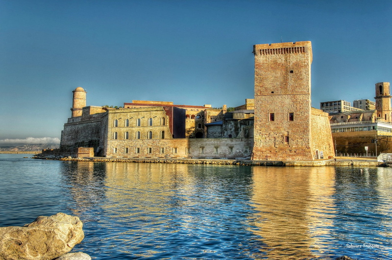 vieux, monuments, harbor, panoramic, port, cities, 1080P, france, architecture, panorama, sea, urban, marseille, provence