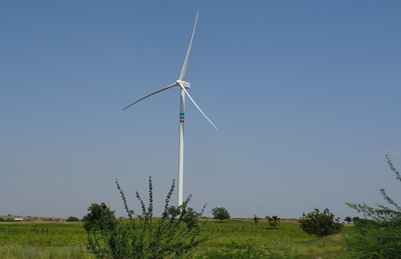 fuel and power generation, clear sky, environment, 2K, renewable energy, outdoors, karnataka, day, power in nature, turbine, alternative energy, india