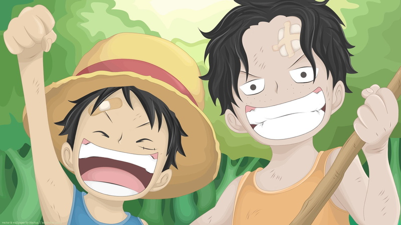 Anime, Portgas D. Ace, Monkey D. Luffy, One Piece, 1080P