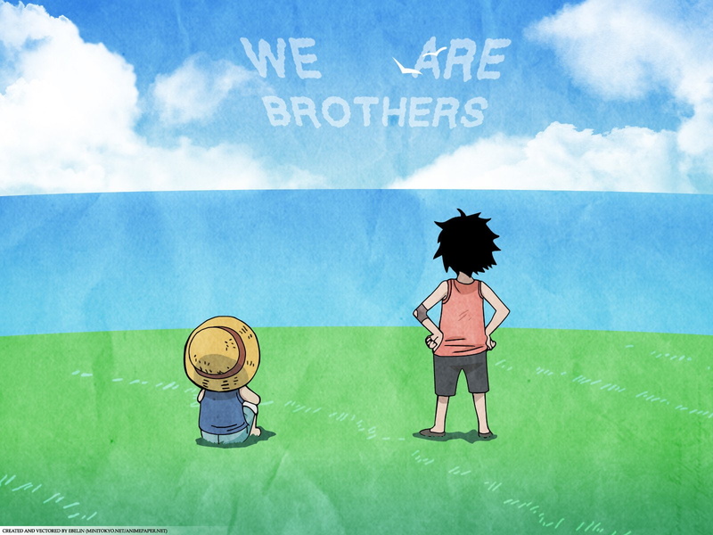monkey, onepiece, Anime, 720P, d, Portgas D. Ace, illustration, luffy, Monkey D. Luffy, One Piece