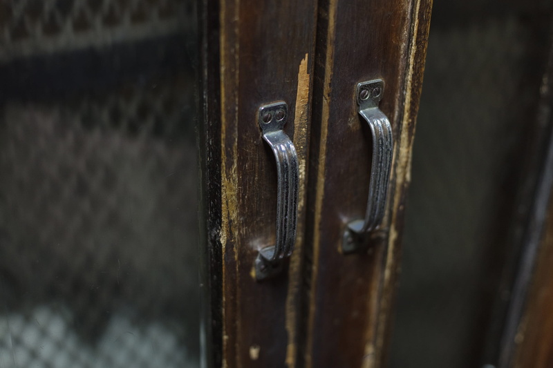 lift, 1080P, indoors, selective focus, closed, door, brown, full frame, metal, weathered, open, wood - material, entrance, protection, lock, security