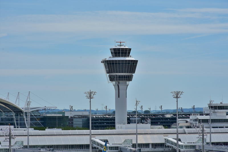 Tower, Airport, city, transport, landing, airbus, communication, cloud - sky, tarmac, satellite, sky, day, architecture, white, clearance, 5K, built structure