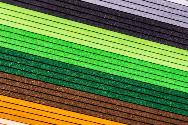 macro photo, close-up, yellow, paint, stationery, no people, multi colored, tinker, datailaufnahme, orange color, rainbow, colorful, office, backgrounds