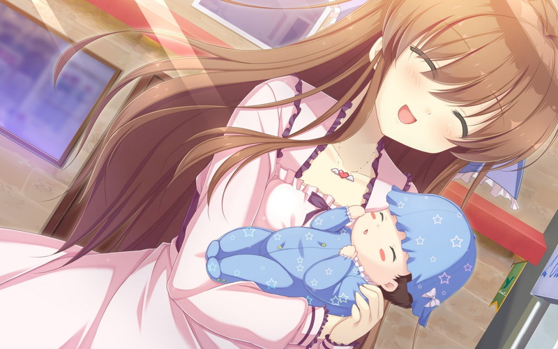 baby, anime girls, closed eyes, 1080P, visual novel, Mizu no Miyako no Patisserie, Kanda Mari